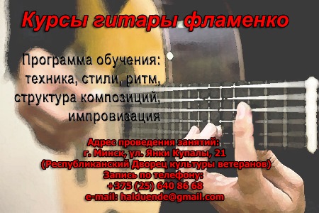 Курсы гитары фламенко